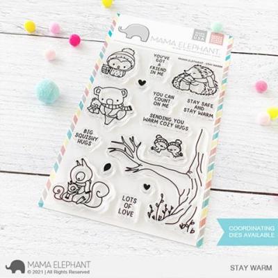 Mama Elephant Clear Stamps - Stay Warm